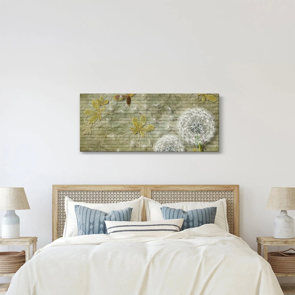 Tablou - Păpădii suflate de vânt (120x50 cm)