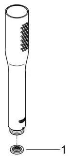 GROHE 27400000 - Duș de mână EUPHORIA COSMOPOLITAN Stick, 216 mm, crom lucios