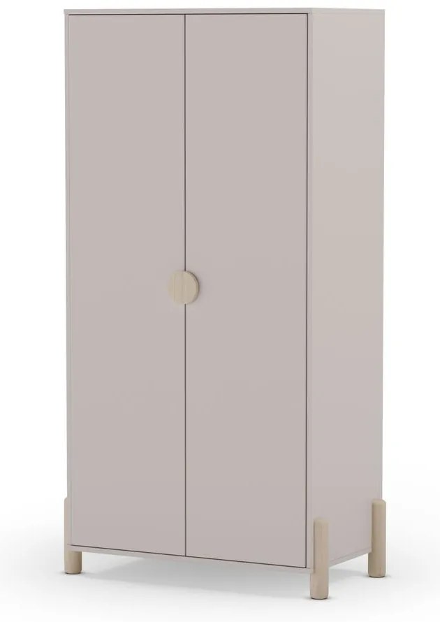 Șifonier de copii crem din lemn de pin 93x180 cm Enola – Marckeric