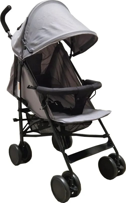 Carucior sport tip umbrela Baby Care™ PRO 818B, Spatar reglabil in 7 trepte, Pozitie somn, Amortizoare, Frana picior, Pliabil, Gri