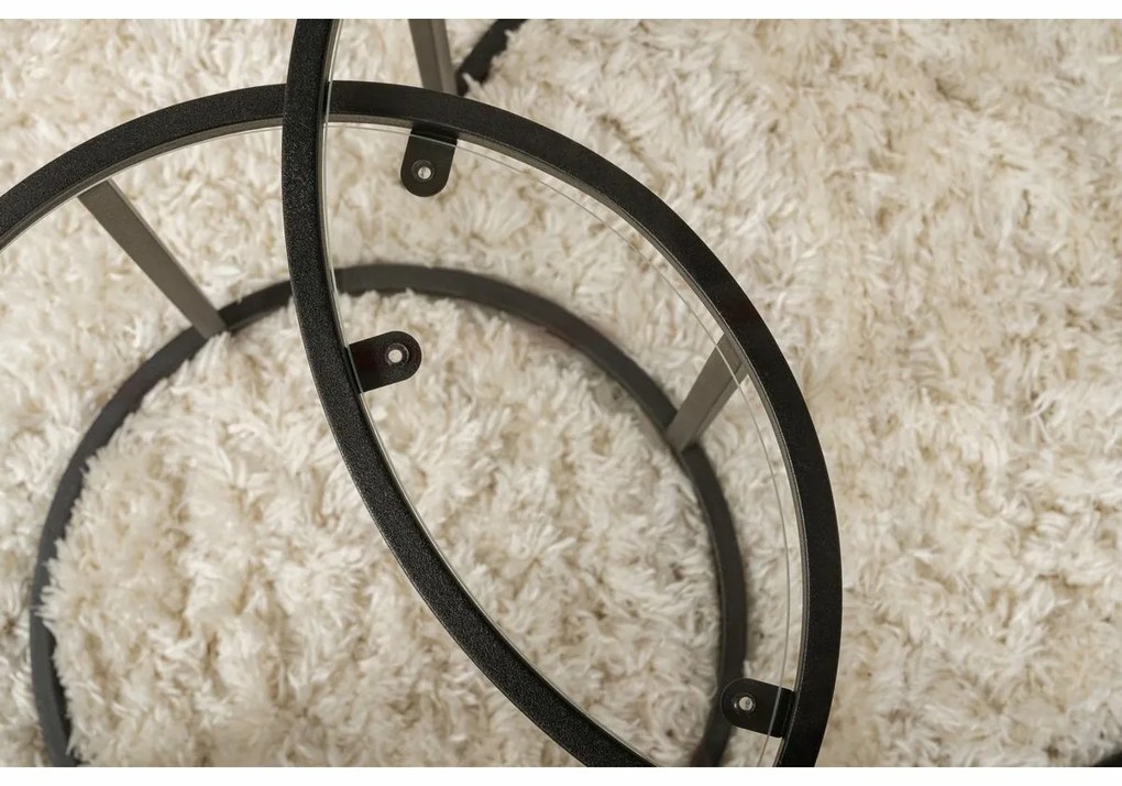 Set de măsuțe de cafea Aurum Black 60 cm, 2buc.