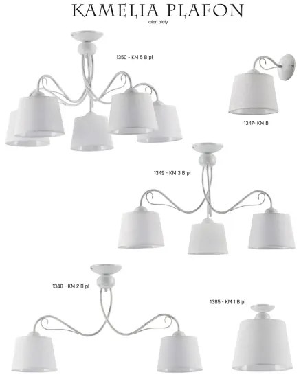 Jupiter 1350 - KM 5 PB - Plafonier KAMELIA 5xE27/60W/230V