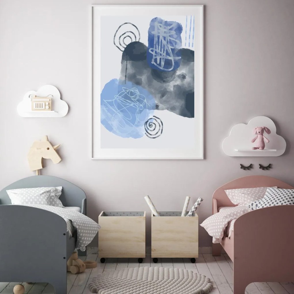 Poster - Abstracție pictată (A4)