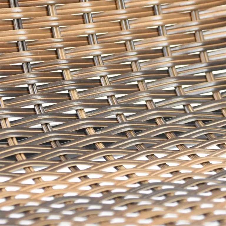 Scaun bistro de grădină, stivuibil, maro