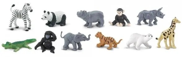 Set 48 figurine Pui Animale Salbatice De La Zoo