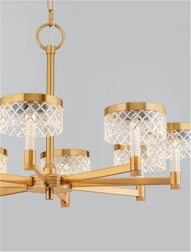 Candelabru LED design modern cu 8 brate Bion