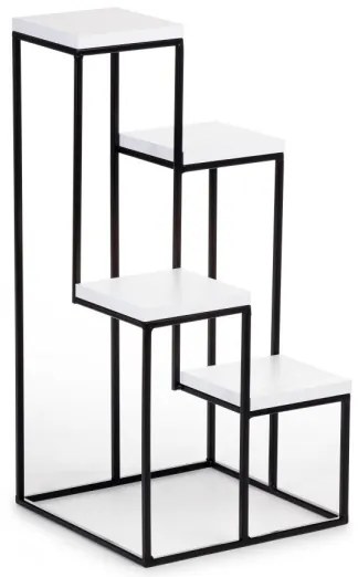 Suport flori KASKADA 70x34 negru/alb