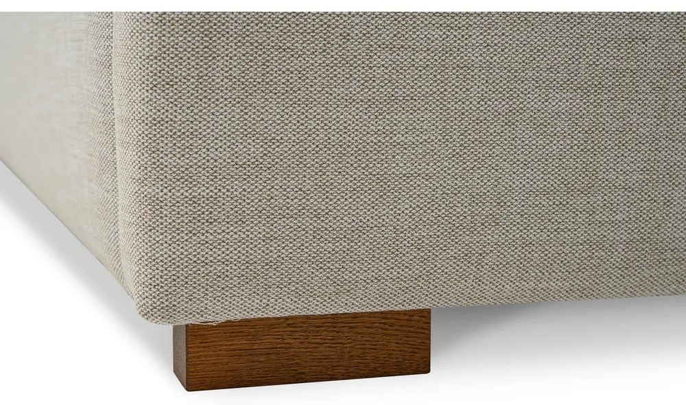 Pat matrimonial gri deschis tapițat cu somieră 160x200 cm Dreamer – Scandic