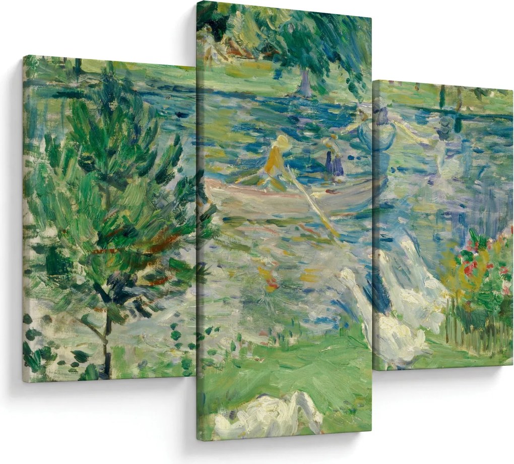 Tablou - Berthe Morisot, Girl in a Boat with Geese, reproducere (90x60 cm)