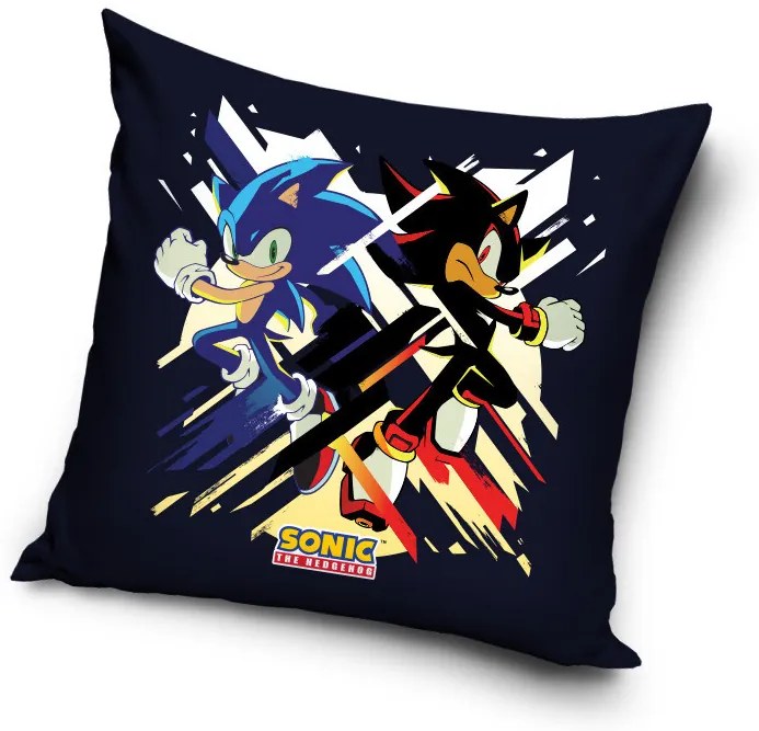 Sonic Ariciul Turbo Fața de pernă 40x40 cm Velur