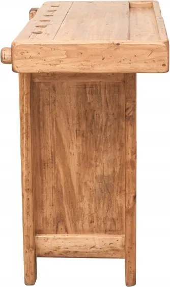 Banc de tamplar, L116 63 H90 cm, 4 sertare, natur, lemn masiv