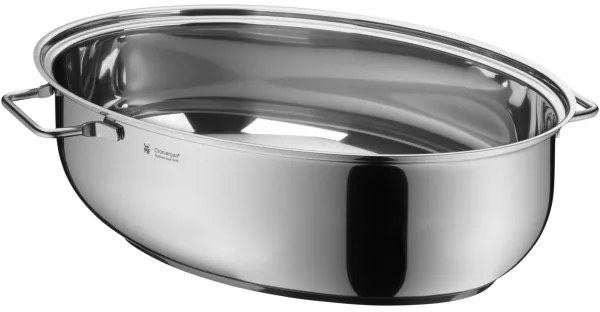 Tavă ovală de copt cu capac WMF 41x28,5 x18 cm oțel inoxidabil