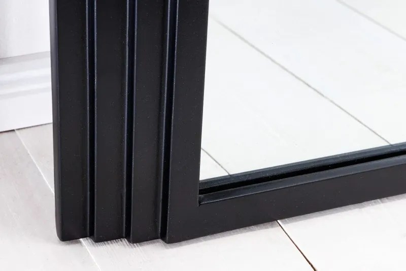 Oglinda de perete decorativa Art Deco 160cm, negru