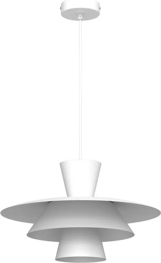 Lustră cu cablu PLATO 1xE27/15W/230V, albă