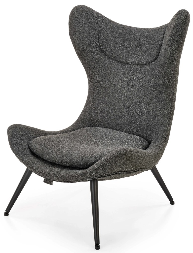 Fotoliu relax Aletha (antracit + negru). 1039481