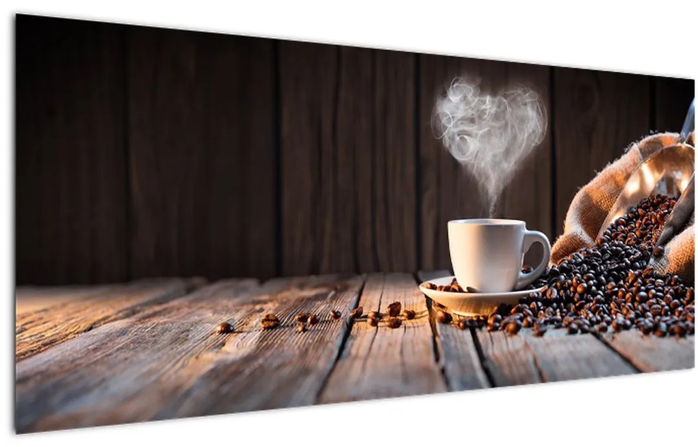 Tablou - Timp pentru cafea (120x50 cm)