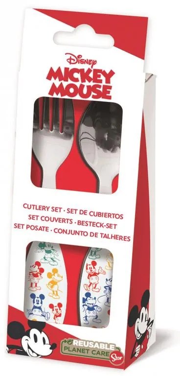 Disney Mickey Fun-Tastic set de tacâmuri din metal - 2 piese