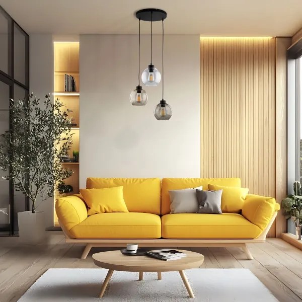 Lustră pe cablu CUBUS 3xE27/60W/230V