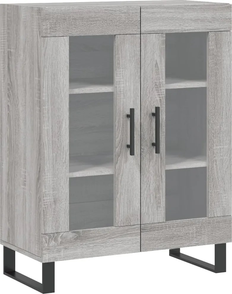 vidaXL Dulap, gri sonoma, 69,5x34x90 cm, lemn compozit