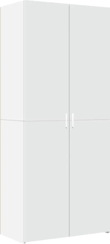 vidaXL Dulap înalt, alb, 80x42,5x185 cm, lemn prelucrat