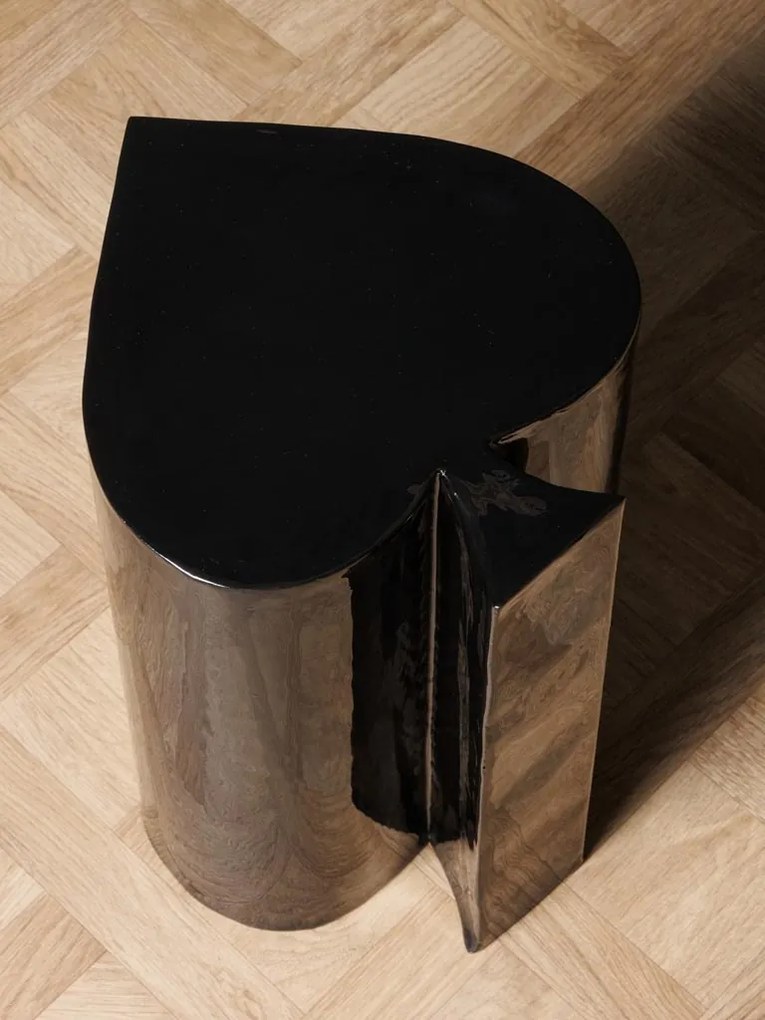 Masuta laterala, din metal, Black spade Poker
