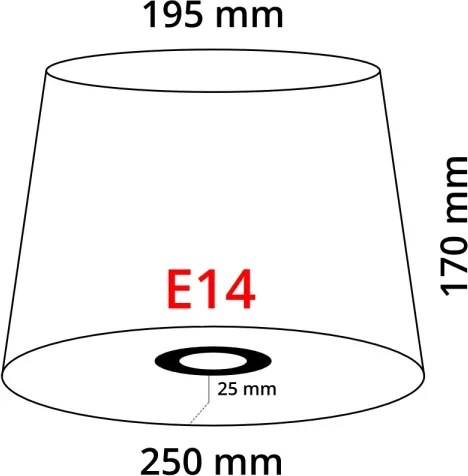 Brilagi - Lampă de masă CERIA 1xE14/40W/230V Ø 25 cm cupru/alb