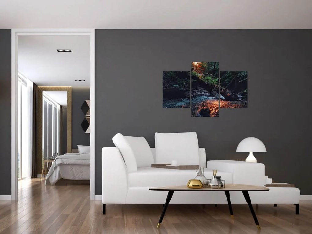Tablou cu râu montan (90x60 cm)