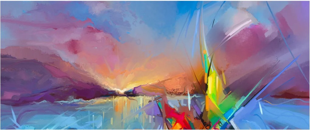 Tablou - Apus de soare (120x50 cm)