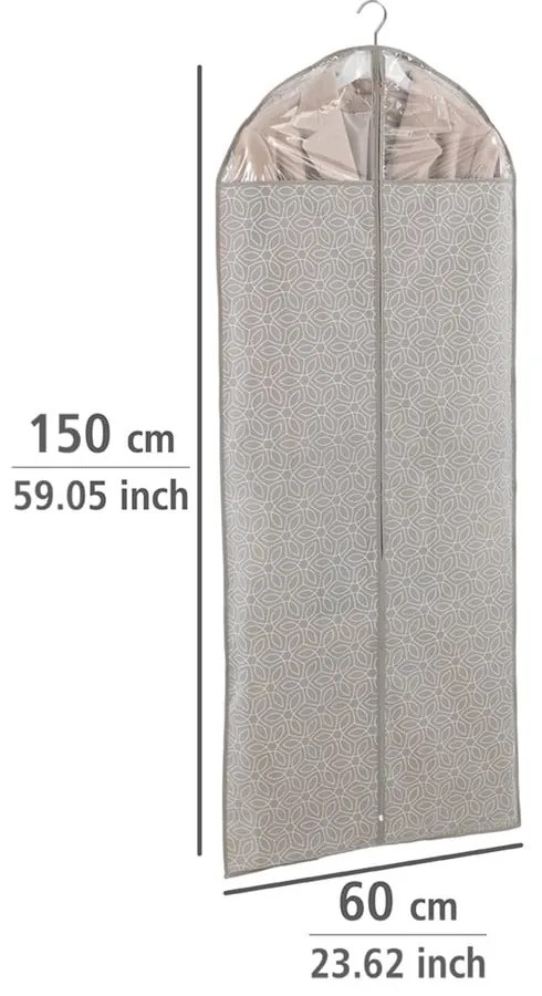 Husă protecție haine Wenko Balance, 150 x 60 cm, bej