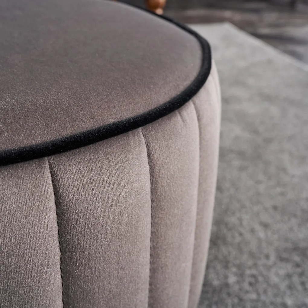 Taburet Rose Pouf Gri