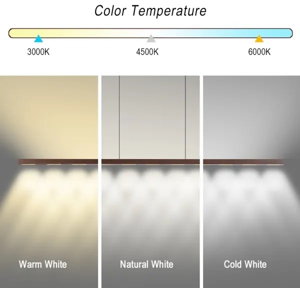 Immax NEO 07309L-LED Lustră suspendată dimabilă pe cablu cu senzor MADEIRA, 37W/230V, 157 cm, nuc