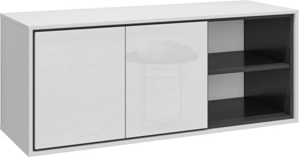 Dulap lemn masiv baie Irvella pentru chiuvetă, 120 × 51 × 48 cm - Crem