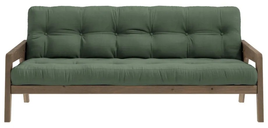 Canapea verde extensibilă 204 cm Grab - Karup Design