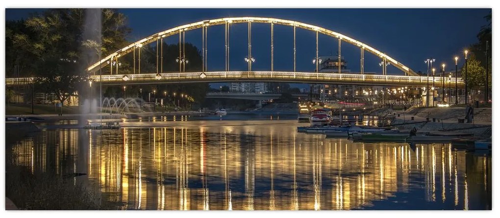 Tablou cu făntână arteziană (120x50 cm)