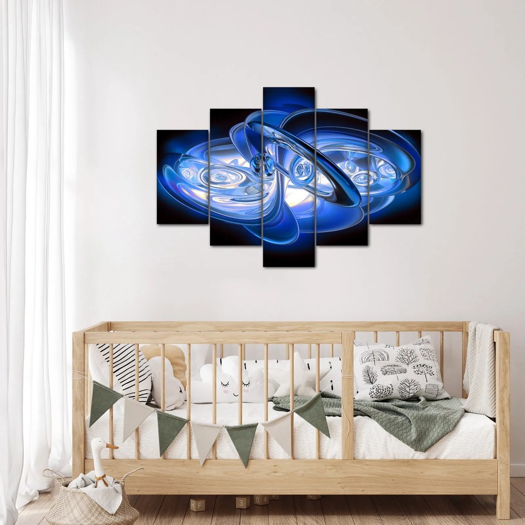 Tabloul abstract albastru (150x105 cm)
