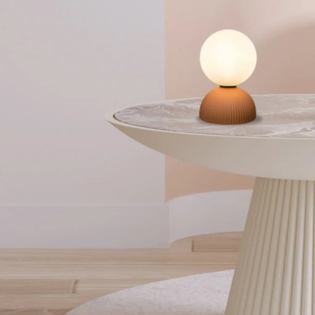 Veioza din ceramica, Design Minimalist, PLASTER TERRACOTTA, ZB-2590