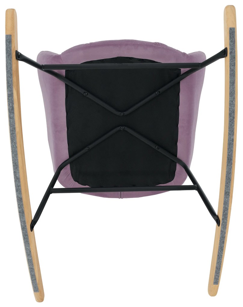 Scaun balansoar design, roz, KEMARO