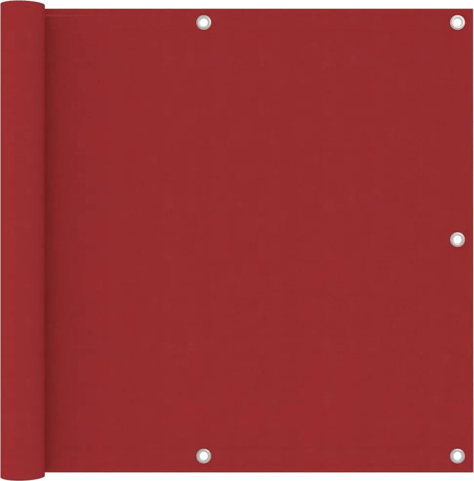 vidaXL Paravan de balcon, roșu, 90 x 300 cm, țesătură oxford