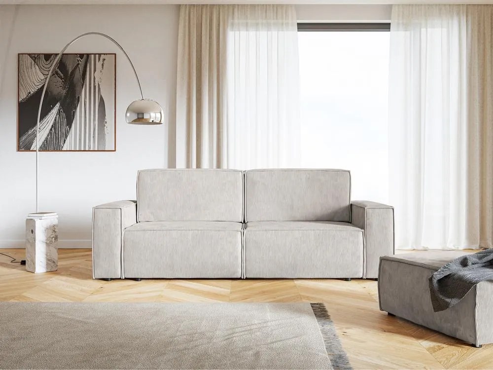 Canapea trei locuri Copenhagen nisipiu + negru). 1098882