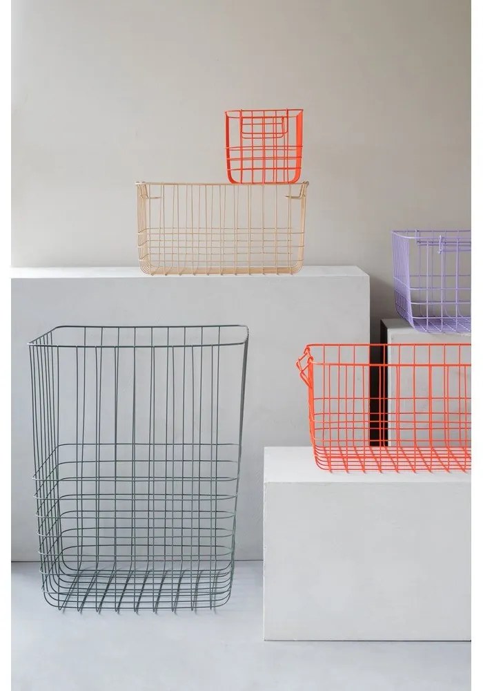 Coș de rufe verde din metal/din material textil 64 l Store-It – Mette Ditmer Denmark