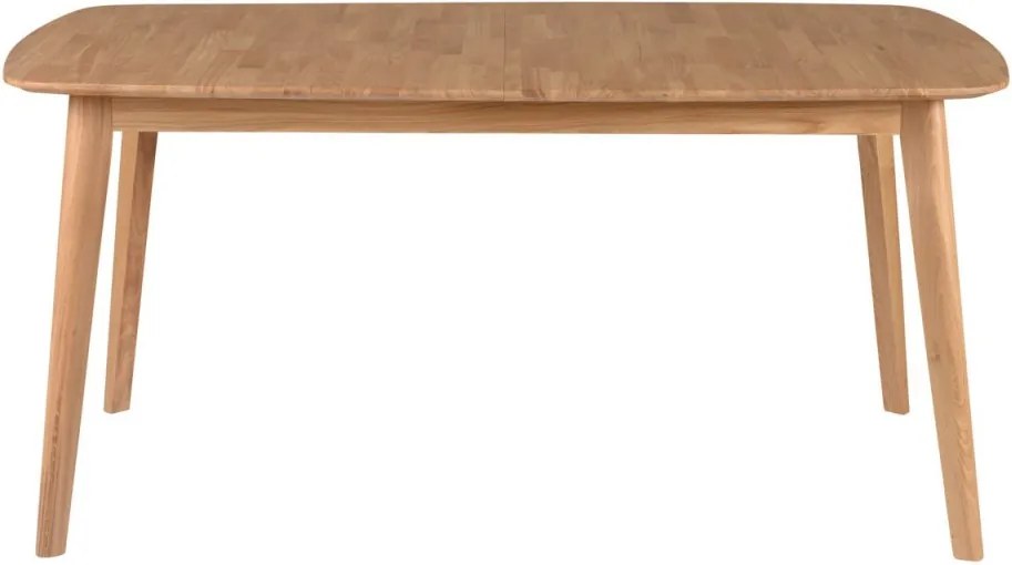 Masa dining extensibila maro din lemn de stejar 90x(160)205 cm Percy Zago