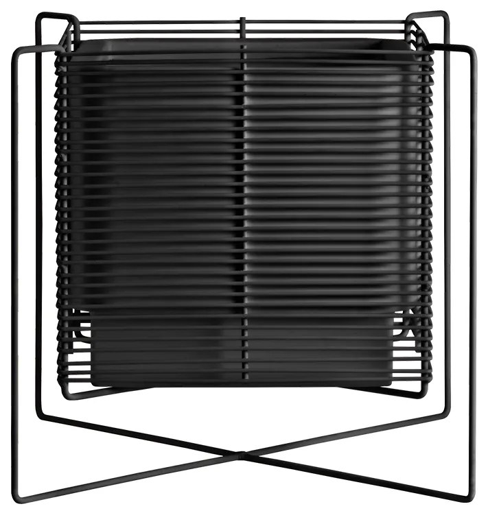 Ghiveci quadrat cu auto-irrigare, scund, ZEN, mai multe variante- Hobby Flower Culoare: duce