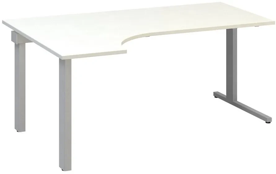Birou ergonomic ProOffice C 180 x 120 cm, stânga, alb