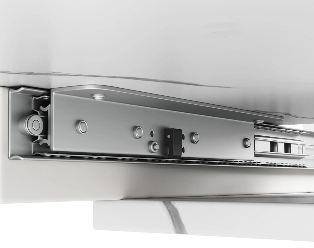 Masă extensibilă de dining, Alb | Aosom Romania