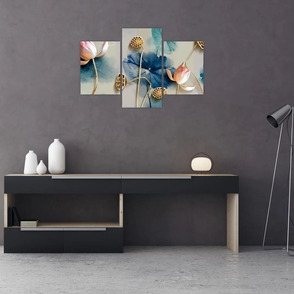 Tablou cu flori (90x60 cm)