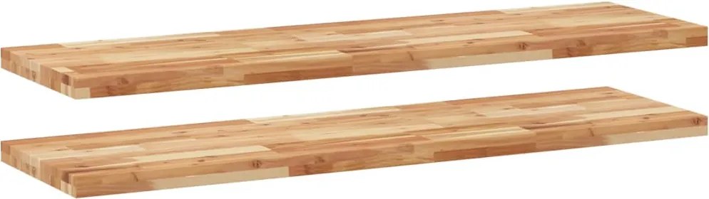 vidaXL Rafturi suspendate 2 buc. 140x40x4cm lemn masiv acacia netratat