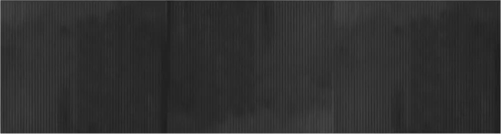 vidaXL Covor dreptunghiular, gri, 80x300 cm, bambus