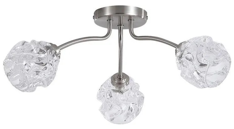 Searchlight 11523-3SN - Plafonieră aplicată ASTRAL, 3x G9/33W/230V, crom mat