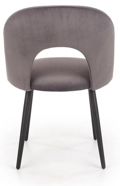 Scaun de bucaterie Gema, gri/negru