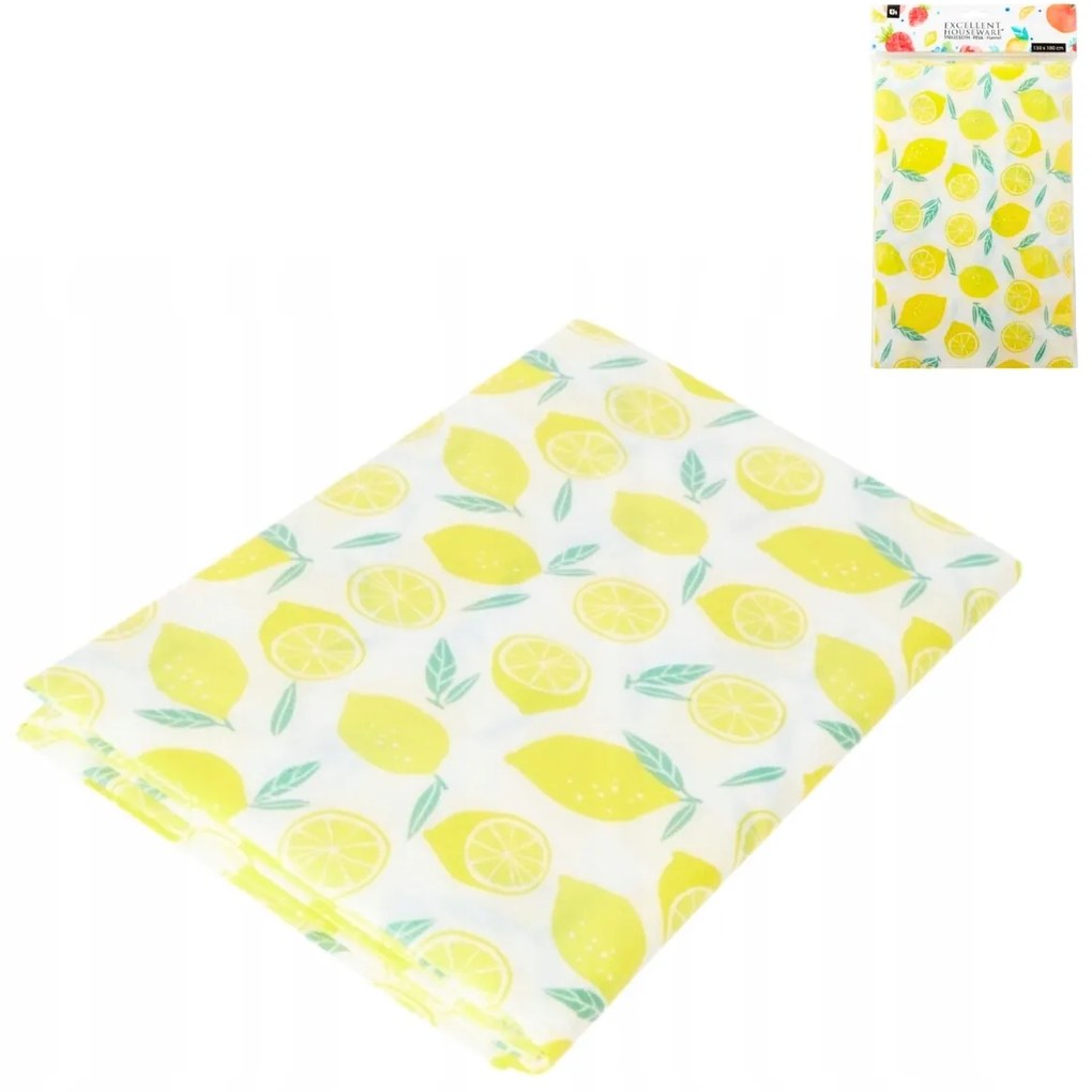 Fata de masa PVC LEMON 130x180 cm, galben